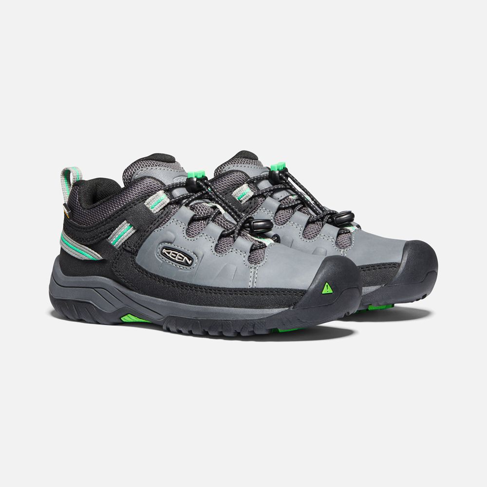 Keen Outdoor Ayakkabı Çocuk Gri/Yeşil - Targhee Waterproof - Türkiye BLOQ96032